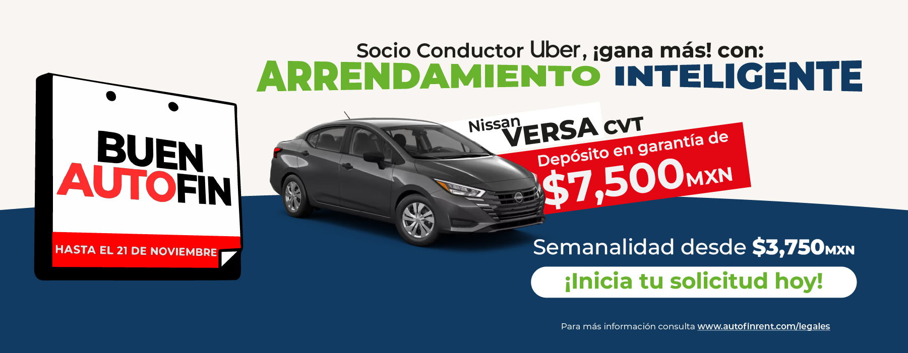 Cotiza NISSAN Versa Transmisión Automática