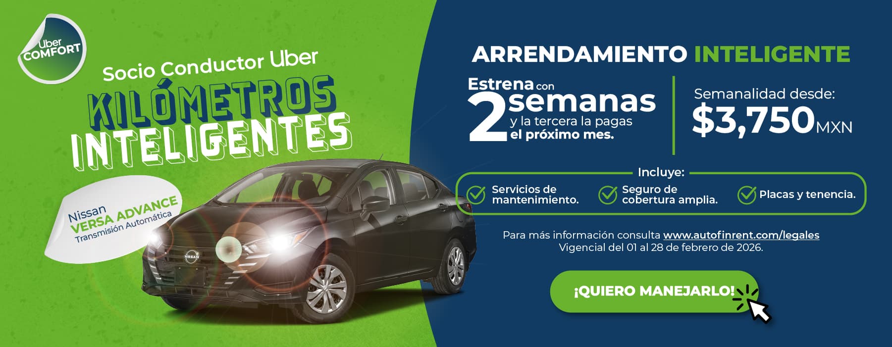 Cotiza NISSAN Versa Transmisión Automática