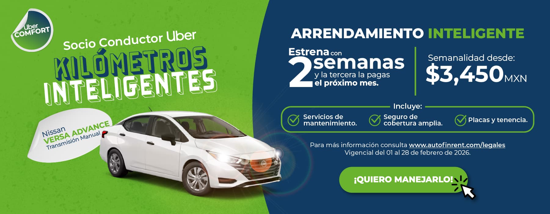 Cotiza NISSAN Versa Transmisión Manual